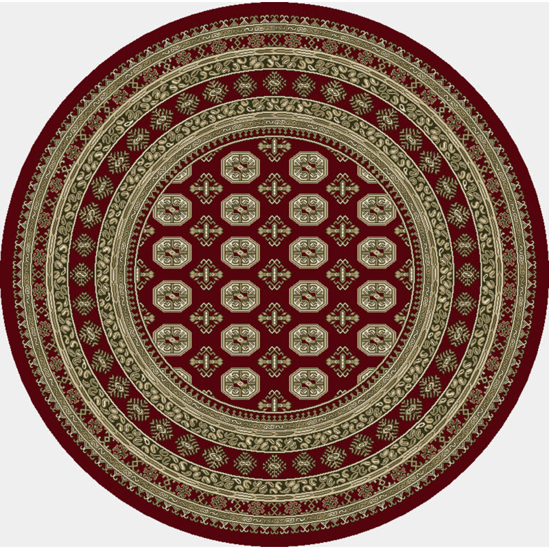 ANCIENT GARDEN 5.3 RD 57102-1293 RED/BEIGE, Round 5'3"