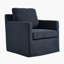 Fauteuil pivotant recouvert de tissu Serene-101323733