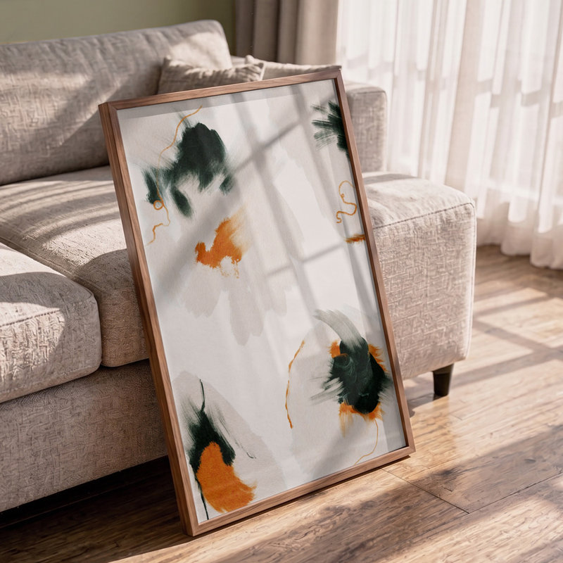 Breathing Flowers Print by Other Artist, 24 × 36, Framed Canvas, Gold