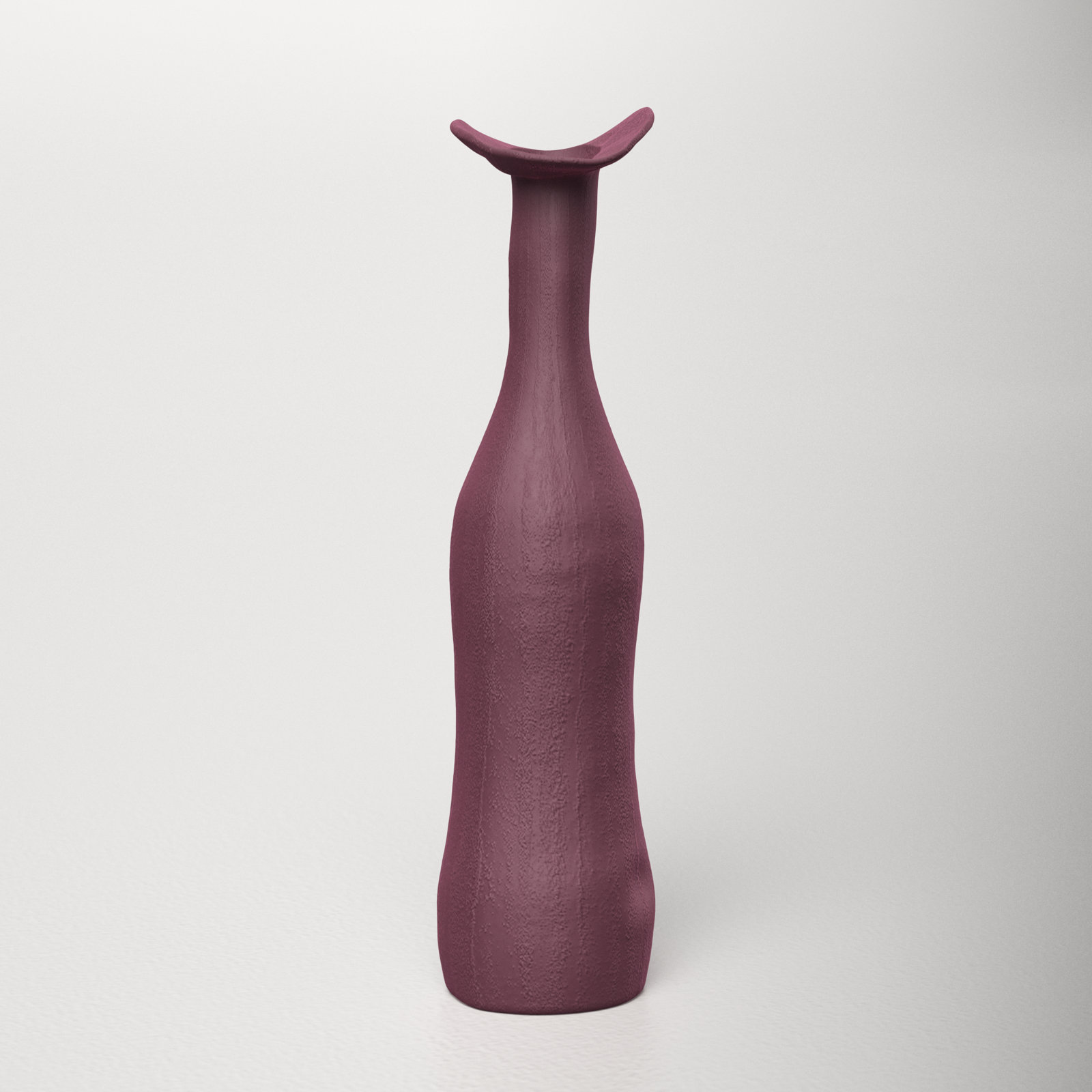 Paso Handmade Ceramic Table Vase, Red, 10.63" H x 2.76" W x 2.76" D