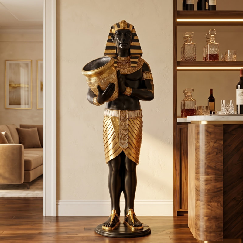 Kristopher Guardian Asar Wine Holder Statue