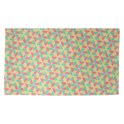 Tapis vert/jaune/rouge trapézoïdals Avicia