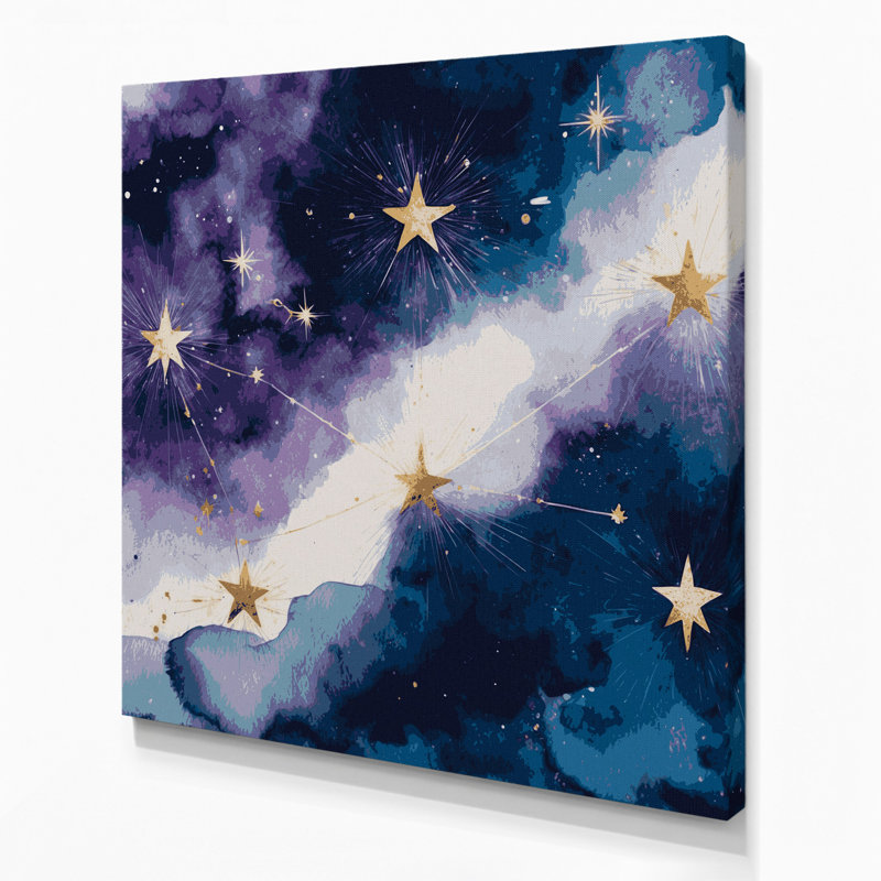 Art mural sur toile Space Cassiopeia, H 12 po x l 12 po