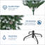 Arbre de Noël artificiel pré-décoré pré-décoré, partiellement floqué-1017424083