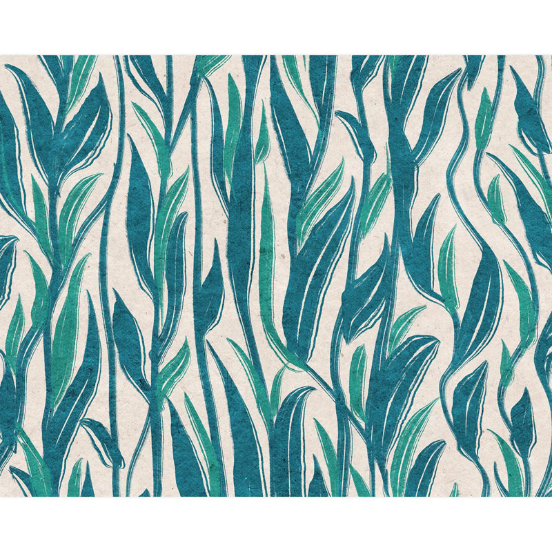 Bordure florale pelez et collez, L 96 po x l 120 po
