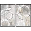 Ensemble de 2 peintures encadrées sur toile-76014947-76014949