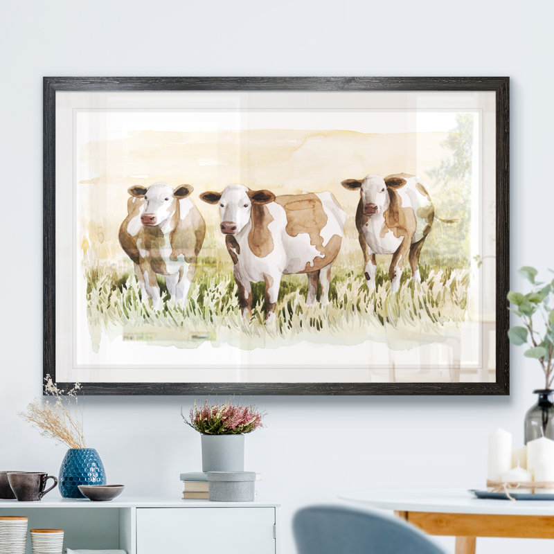 « golden graze ii » par paul cezanne-reproduction d’art sur cadre photo, H 16 po x l 22 po x P 2 po