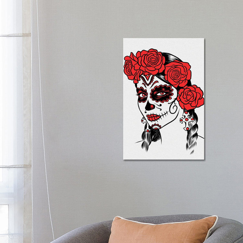 Mexican Girl Dead by Alberto Perez - Wrapped Canvas Painting, 66.04 cm H x 45.72 cm W