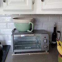  BLACK+DECKER TO1785SG Crisp N Bake Air Fry Toaster Oven, 4-Slice,  Gray: Home & Kitchen