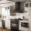 48" 700 CFM Ducted Wall Mount Range Hood in Black Stainless Steel