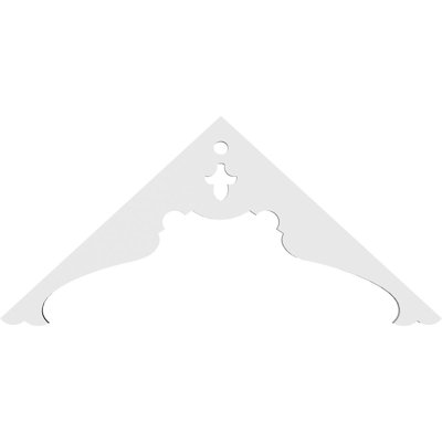 Heath Signature Urethane Gable Pediment, Primed Tan