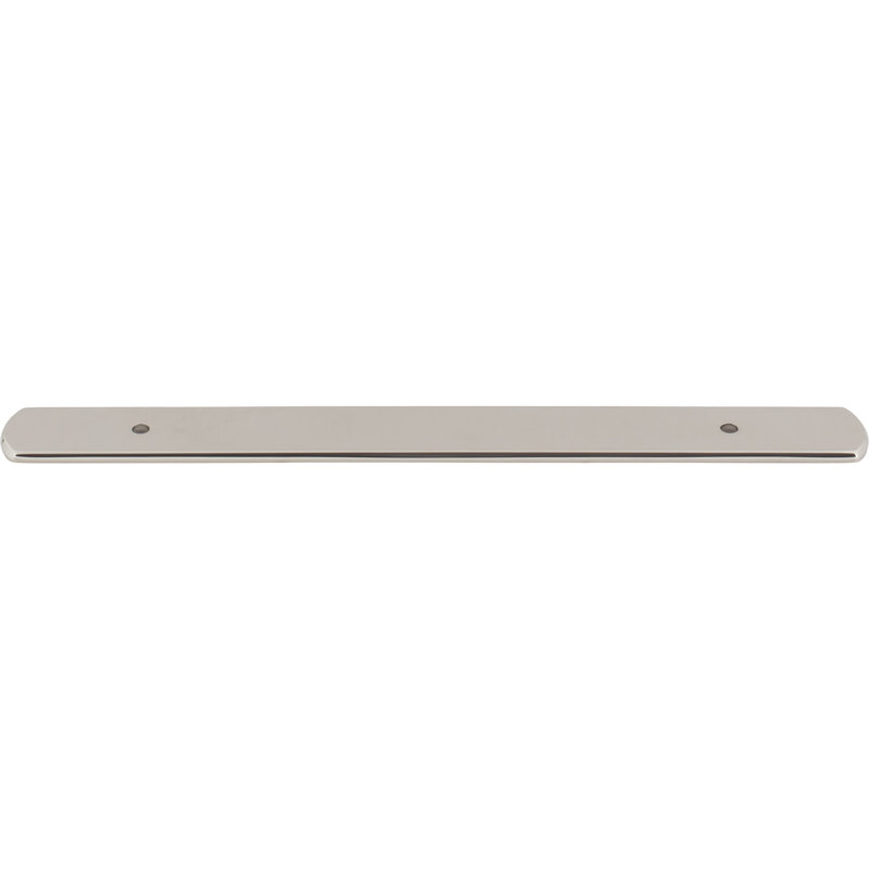 Wescott Pull Backplate, Polished Nickel
