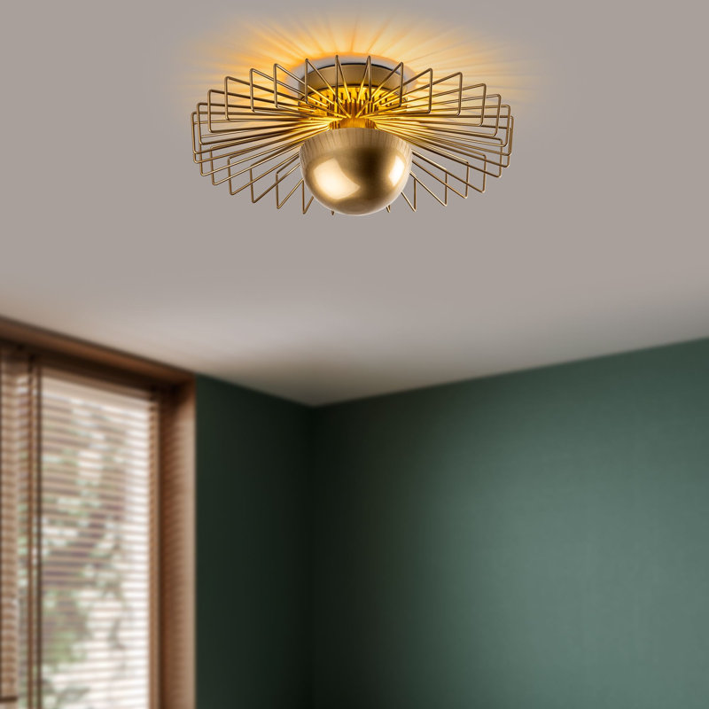 Lustre, Or, H 17,72 po x l 17,72 po x P 7,09 po