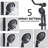 Handshower Shower Head With Handheld Shower System With 8" Rain Shower Head