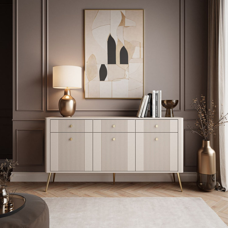 ELYSIA 3D3S Sideboard with Drawers and Cabinets, cashmere