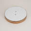 Farmhouse Dimmable Nested Halo Round Wood LED Flush Mount