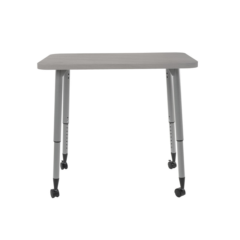 Table d'activité Adapte 24 x 36, 24 po x 36 po, Bois gris clair / argent