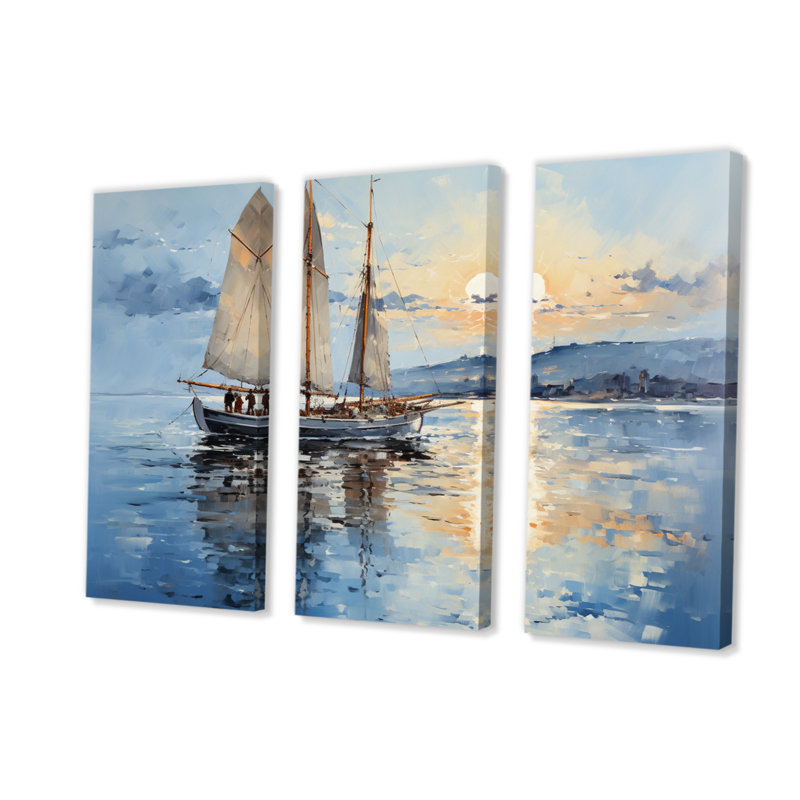 Impression sur toile 3 pièces, H 32 po x l 48 po x P 1 po