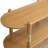 Arnkell Oval Wood Sofa Console Table With Seagrass Shelves-202143060