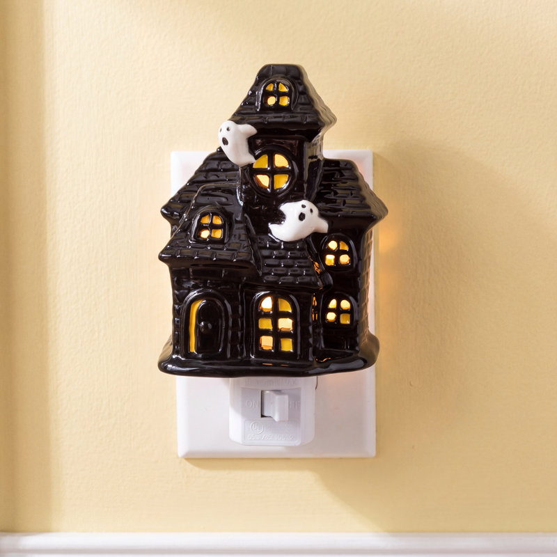 Haunted House Nightlight Ceramic