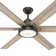 70" Warrant 6 - Blade LED Standard Ceiling Fan with Wall Control and Light Kit Included