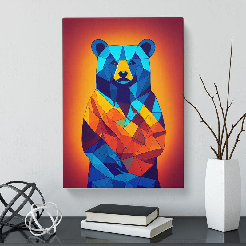 Bear Pop - Wrapped Canvas, 50cm H x 35cm W x 3cm D