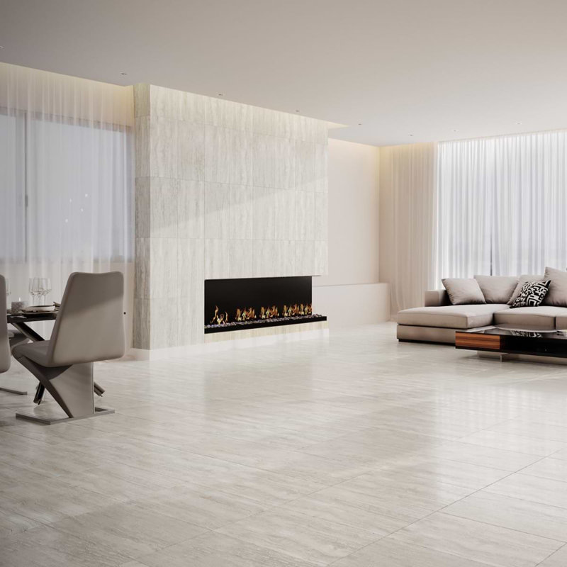 Nashville Gray 12X24 Matte Porcelain Tile, White Matte