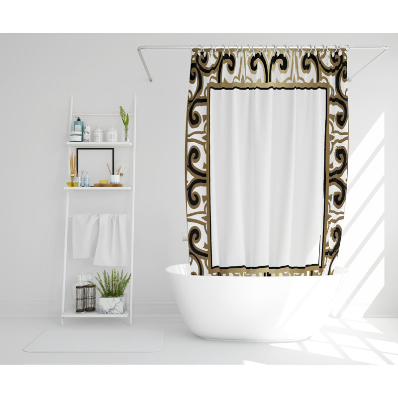 Swarte Polyester Shower Curtain Set, 168cm H x 168cm W