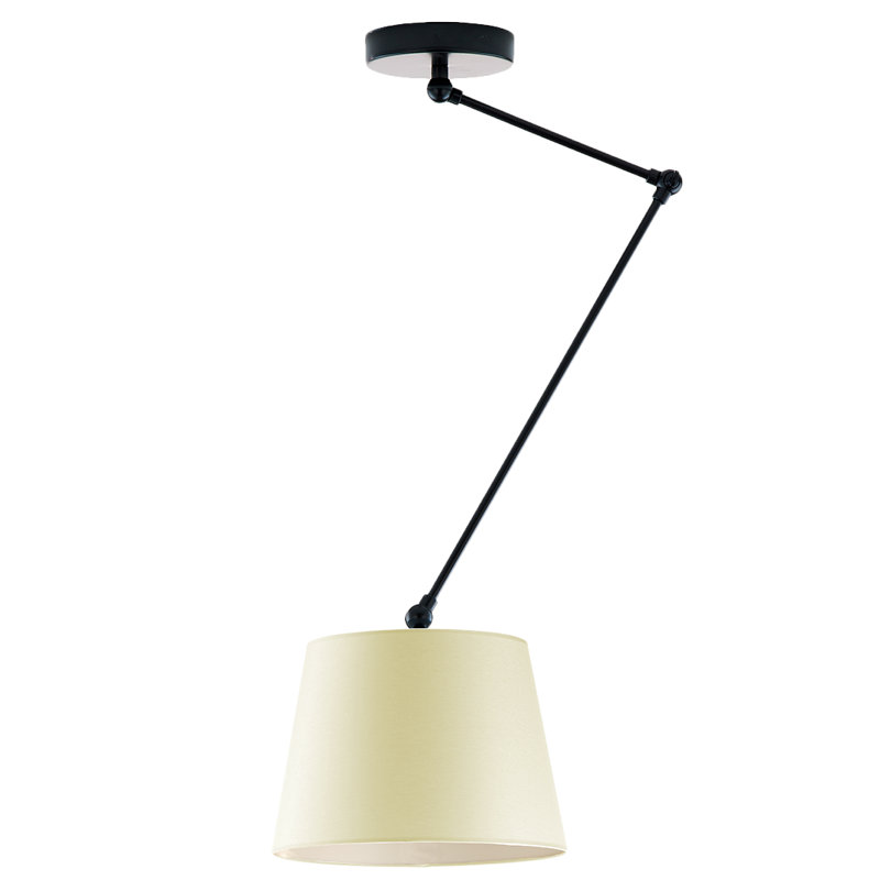 Paun 1 - Light Novelty Chandelier, Matte Black, Cream