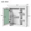 Armoire à pharmacie de salle de bain avec miroir