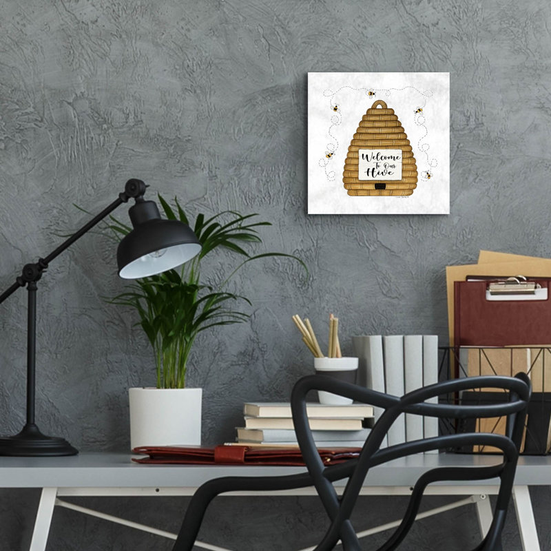 «Welcome to Our Hive» par Linda Spivey, art mural en verre acrylique, H 12 po x l 12 po x P 0,13 po