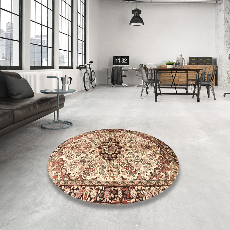 Achouhada Oriental Indoor Rug, Round 6'