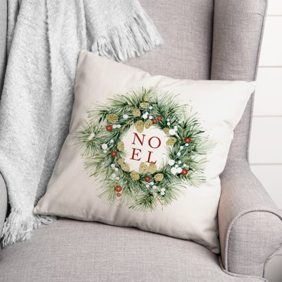 Housse et insert de coussin carré Kliebert Noel