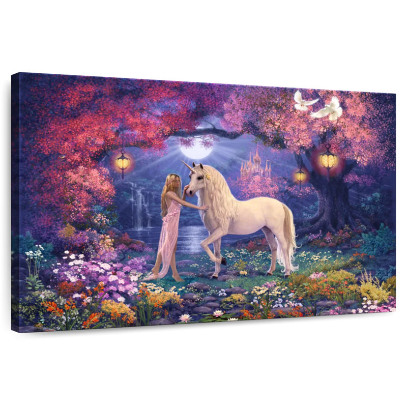 Kelan Unicorn Garden II, H 20 po x l 30 po