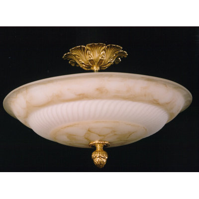 Crigger Glass Semi Flush Mount
