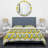 Yellow Ikat Ogee - Abstract Duvet Cover Set - Microfiber Polyester-1516308242