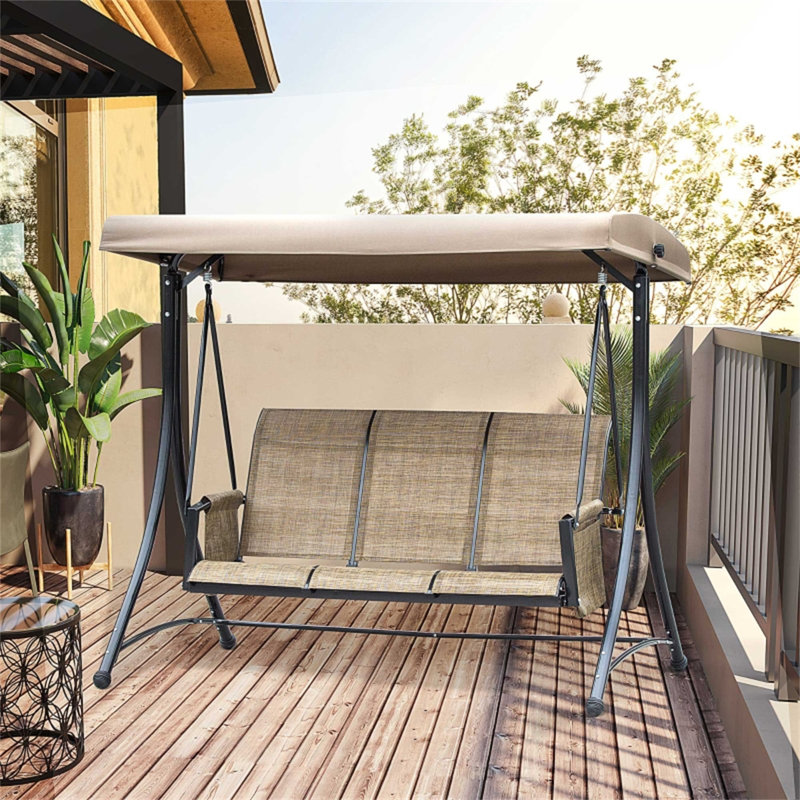 Allwin Swing Seat with Stand, Beige