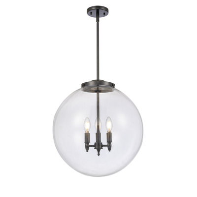 Luminaire suspendu sphère 3 lumières Frederick