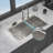 33"x 22" x 10" Double Bowl (60/40) Kitchen Sink 16 Gauge with Two 10" Deep Basin, Brushed Nickel - Topmount Drop in Kitchen Sink