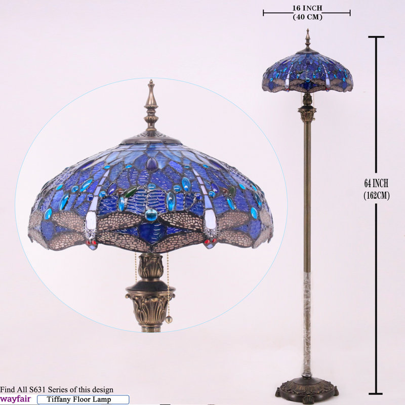Lampe de lecture sur pied à DEL 64 po Tiffany