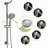 Shower Set - 10Inch Overhead Shower And Hand Shower, Round Shower Set, Dual Shower Heads-113480787