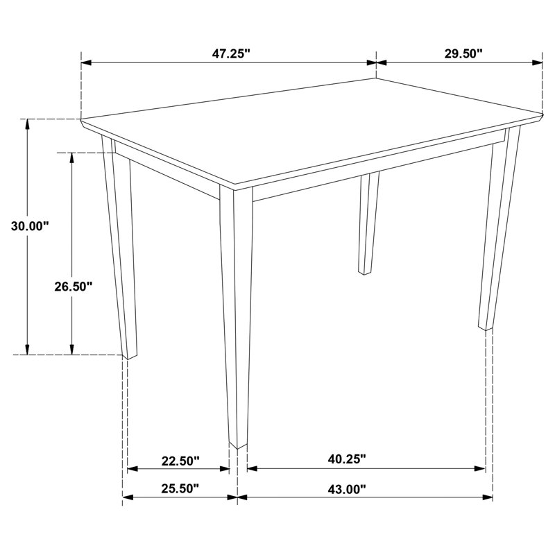 Cappuccino 5-piece Dining Set