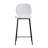 Meztli Leftwich White Boucle Counter Stool