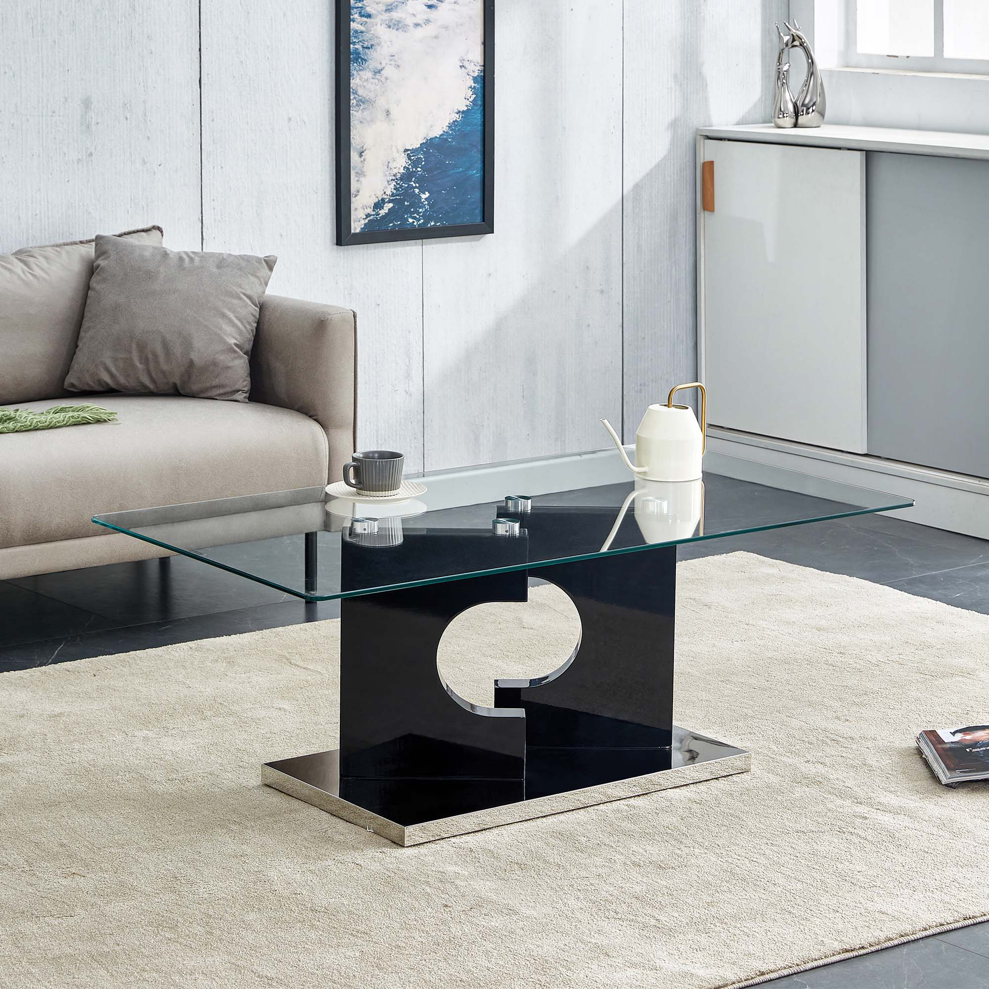 Wrought Studio™ A Rectangular Modern And Fashionable Coffee Table With ...
