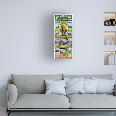 French School Thecollection De Rares Animaux Sauvages For The Barnum And Bailey Circus Canvas Art