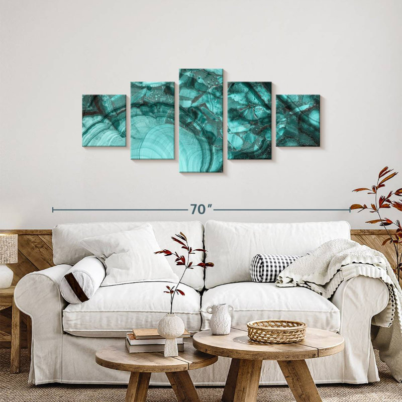 Malachite Stone, 24" H x 55" W