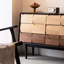 Buffet en bois de noyer noir 55,12 po de style Wabi-Sabi