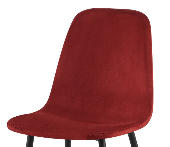 Allaina 55cm H Upholstered Metal Side Chair, Brown