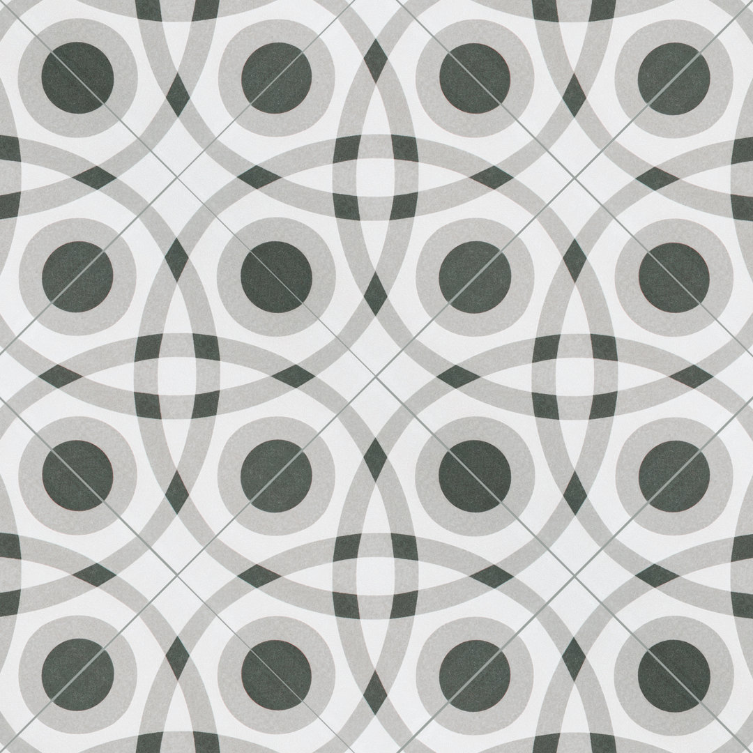 Twenties 8" x 8" Ceramic Wall & Floor Tile Merola Tile