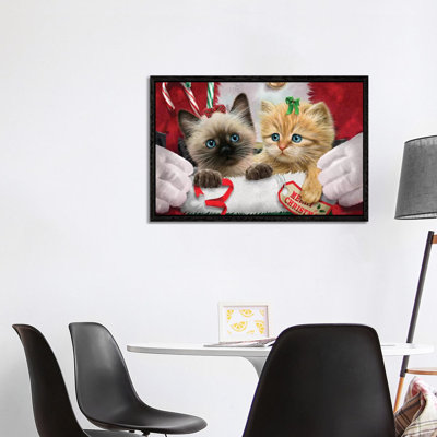 Santa's Surprise - Print on Canvas